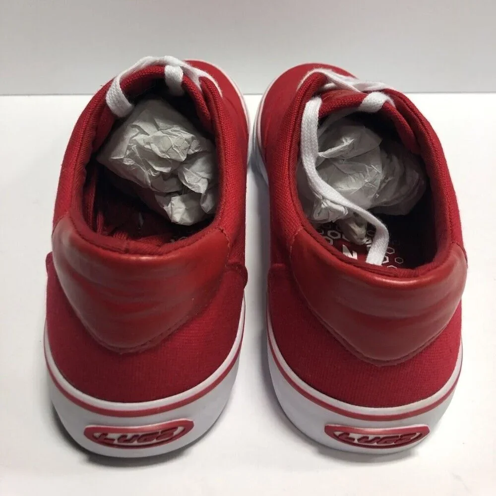 Lugz Men’s Flip, Red Lace-Up Sneakers, Size 9D.
